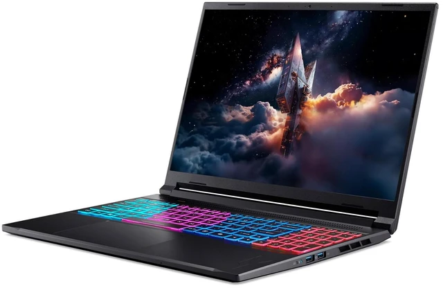 Alt view image 3 of 7 - Acer Nitro V Slim 16" WQXGA IPS 180Hz Gaming Laptop NVIDIA GeForce RTX 5070 AMD Ryzen AI 7 260 (Beats i7-14650HX) 16GB DDR5 RAM 512G SSD RGB Backlit KB Wi-Fi 6E BT 5.3 HDMI RJ-45 Windows 11 Pro Black