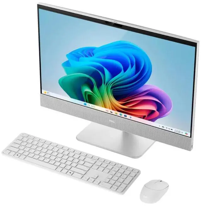 Alt view image 3 of 7 - Dell All-in-One Business Desktop 23.8" FHD Touchscreen intel Core Ultra 7 355 (Beats i7-14700) Intel Graphics 64GB DDR5 RAM 2TB SSD Wi-Fi 7 BT 6.0 HDMI RJ-45 Keyboard and Mouse Windows 11 Pro White