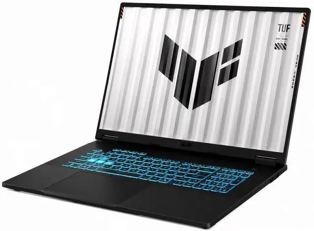 Alt view image 2 of 7 - ASUS TUF 18" Gaming Laptop FHD+ 144Hz NVIDIA GeForce RTX 5060 AMD Ryzen 7 260 (Beats Ryzen 7 8845HS) 32GB DDR5 1TB SSD Wi-Fi 6E BT 5.3 1080p Webcam Backlit Keyboard HDMI RJ-45 Windows 11 Home Black