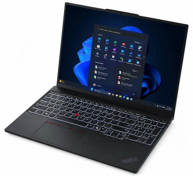 Alt view image 2 of 7 - Lenovo ThinkPad E16 Gen 3 Business 16" WUXGA Intel Core 7 240H (Beat i7-13650HX) Intel Graphics 16GB DDR5 RAM 512GB SSD Wi-Fi 6E BT 5.3 FHD Cam Backlit KB FP HDMI 2.1 RJ-45 48Whr Windows 11 Pro Black
