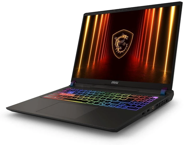 Alt view image 2 of 7 - MSI Vector 16 HX AI 16" 144Hz FHD+ Gaming NVIDIA GeForce RTX 5070 Ti 12G GDDR7 Intel Core Ultra 7 255HX 32GB DDR5 RAM 2TB SSD RGB Backlit Wi-Fi 6E Bluetooth 5.3 Thunderbolt 5 HDMI 2.1 Win 11 Home Gray
