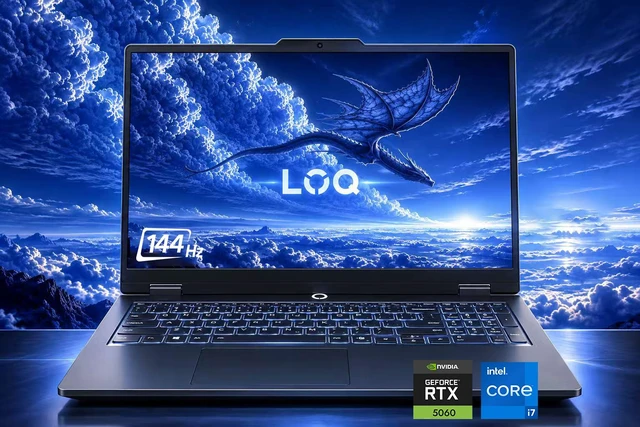 Main image of Lenovo LOQ 15.6" 2K IPS 144Hz Gaming Laptop Intel i7-13650HX NVIDIA GeForce RTX 5060 32GB DDR5 RAM 512GB SSD Backlit KB Wi-Fi 6 HDMI 2.1 Stereo Speakers Copilot+PC Webcam 4-cell Windows 11 Pro Black