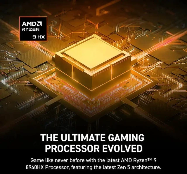 Alt view image 3 of 7 - MSI Crosshair A16 HX 16" QHD+ 240Hz Gaming Laptop AMD Ryzen 9 8940HX (Beats i9-14900HX) NVIDIA GeForce RTX 5060 32GB DDR5 RAM 4TB SSD RGB Backlit Wi-Fi 6E BT 5.3 Webcam HDMI 2.1 Windows 11 Home Gray