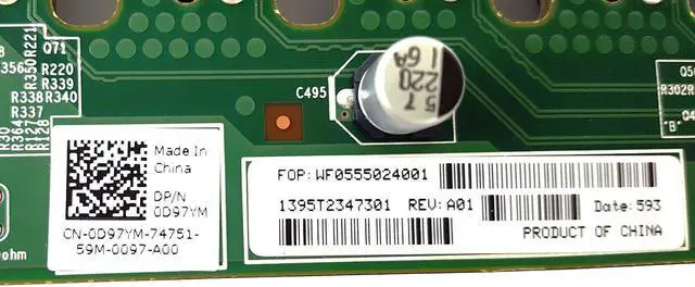 Alt view image 5 of 5 - Dell PowerEdge C6220 2.5" Small SFF Hard Drive Backplane Board D97YM 0D97YM