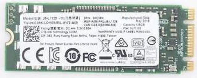 Alt view image 3 of 6 - Toshiba J8-L1128-11 Lite-on 128GB M.2 SATA 6.0Gbps SSD Solid State Drive KC3RK