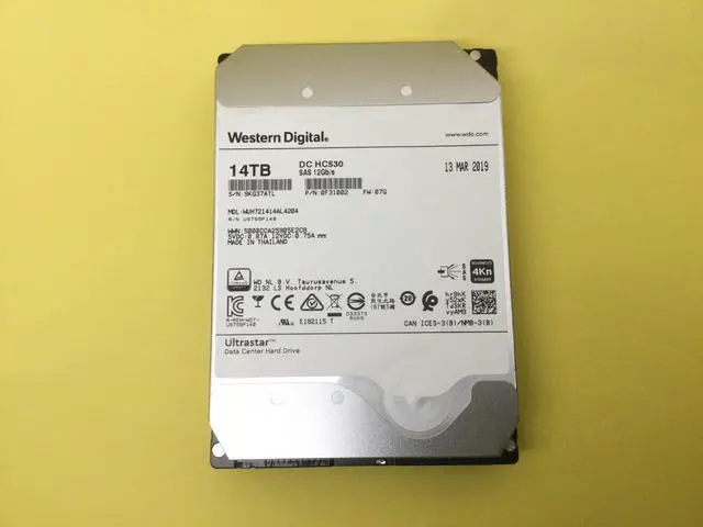 Alt view image 2 of 10 - (NOT FOR HOME PC!) WD Ultrastar DC HC530 14TB 7.2K SAS 12Gb/s 4Kn SE 3.5" HDD WUH721414AL4204