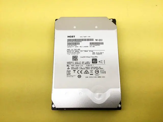 Alt view image 2 of 3 - (NOT FOR HOME PC!) HGST 10TB 7.2K SAS 12Gb/s 3.5" 4Kn HDD HUH721010AL4204