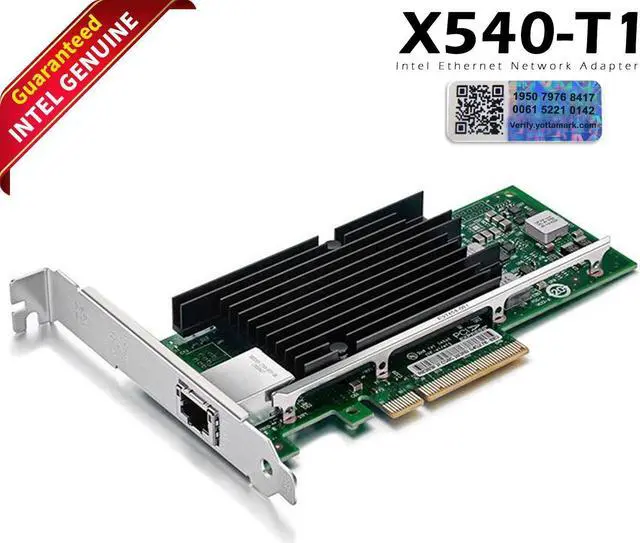 Main image of Intel X540-T1 X540T1BLK YOTTAMARK 1-Port Ethernet Converged Network Adapter