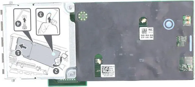 Alt view image 2 of 7 - Dell Quad-Port Input Output Mezzanine SFP Harpoon Card for Storage SC7020 KCVN9