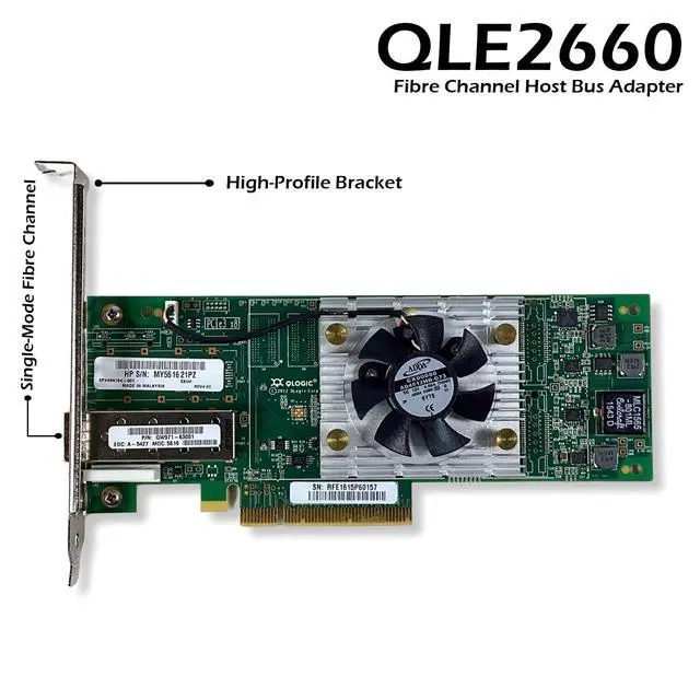 Alt view image 2 of 7 - HP StoreFabric SN1000Q 16GB 1-port PCIe FC - HIGH Profile 699764-001