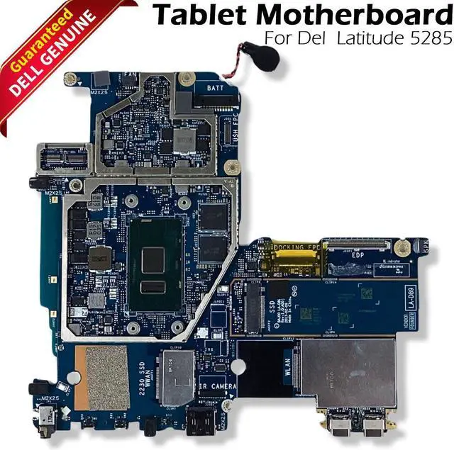 Main image of Genuine Dell Latitude 5285 2-In-1 Tablet Motherboard i3-7100U 2.4GHZ 4GB D4VVK