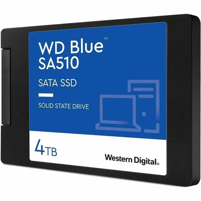 Main image of WD Blue 4TB SA510 SATA Internal Solid State Drive SSD WDS400T3B0A