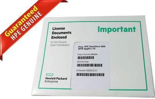 Main image of Genuine HPE StoreOnce 4500 48TB UpgKit LTU License BB909A BB909-63101