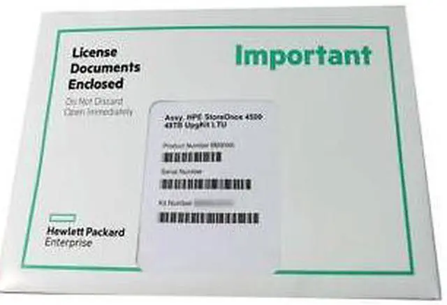 Alt view image 5 of 5 - Genuine HPE StoreOnce 4500 48TB UpgKit LTU License BB909A BB909-63101