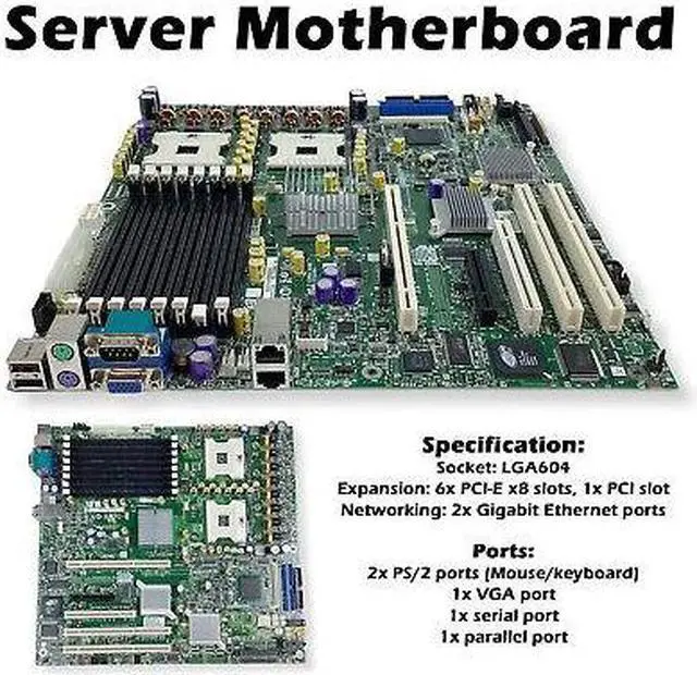 Alt view image 2 of 7 - Intel SE7520BD2VD2 E7520 Chipset Socket 604 BBDVBBD2 Motherboard D10352-451 - OEM