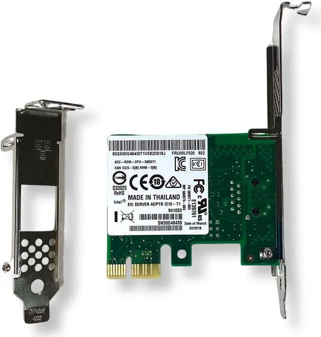 Alt view image 3 of 7 - Intel I210-T1 Gigabit Ethernet Network Adapter PCIe 2.0