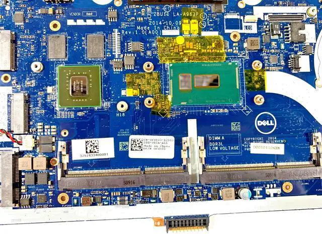 Alt view image 2 of 7 - KVR03 Genuine Dell Latitude E7450 Motherboard Intel i7-5600U 2.60GHz LA-A963P