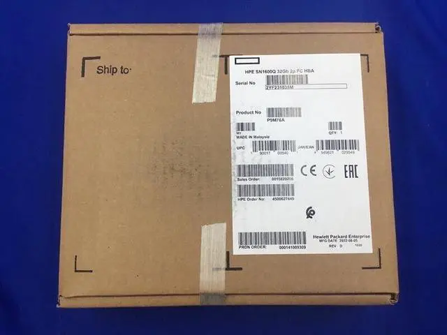 Main image of F/S P9M76A 868141-001 HPE QLE2742 SN1600Q 32GB DUAL PORT FIBRE CHANNEL HBA