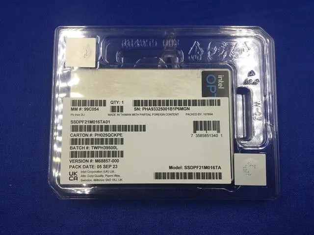 Main image of SSDPF21M016TA Intel Optane SSD DC P5820X SERIES 1.6TB 2.5IN SSD SSDPF21M016TA01