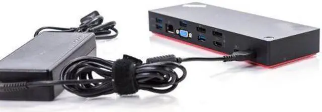 Alt view image 7 of 7 - Lenovo ThinkPad Thunderbolt 3 Dock 40AC Docking Station DBB9003L1 03X7133 w/ AC