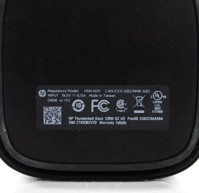Alt view image 5 of 6 - HP Thunderbolt Dock USB-C 120W G2 Docking Station HSN-IX01 2UK37AA#ABA - No AC