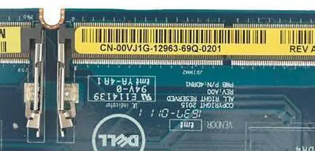 Alt view image 5 of 7 - Dell Latitude E5470 Motherboard LA-C631P i3-6100U 2.3GHz Intel Graphics 0VJ1G