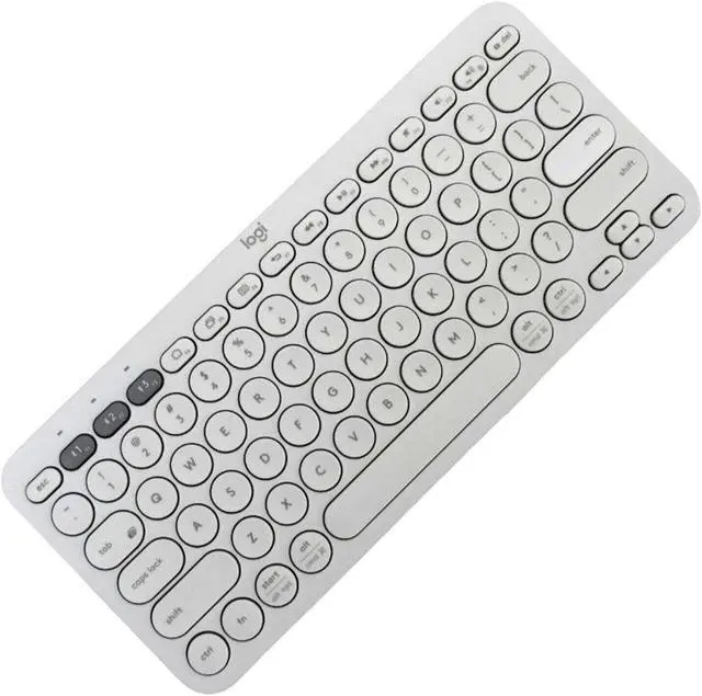 Alt view image 7 of 7 - Logitech K380 Wireless Multi-Device Bluetooth Keyboard 78 Keys Off White QWERTY
