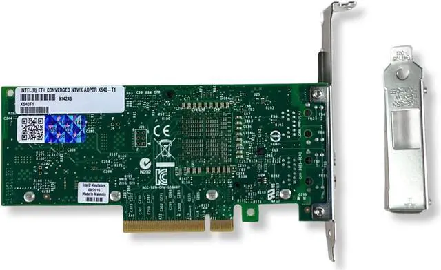 Alt view image 6 of 7 - Intel X540-T1 X540T1BLK YOTTAMARK 1-Port Ethernet Converged Network Adapter
