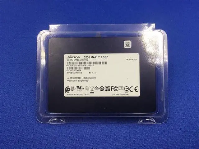 Alt view image 3 of 5 - NOB MTFDDAK960TDN Micron 5200 MAX 960GB SATA 6Gbps 2.5'' SSD