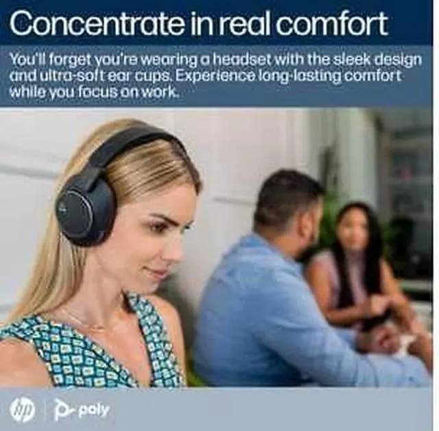 Alt view image 5 of 7 - Poly Voyager Surround 80 UC Microsoft Teams Certified USB-C Headset +USB-C/A