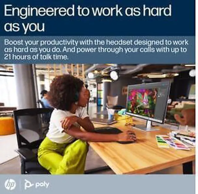 Alt view image 6 of 7 - Poly Voyager Surround 80 UC Microsoft Teams Certified USB-C Headset +USB-C/A