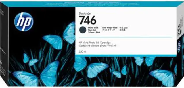 Alt view image 2 of 2 - HP 746 300-ml Matte Black DesignJet Ink Cartridge, P2V83A