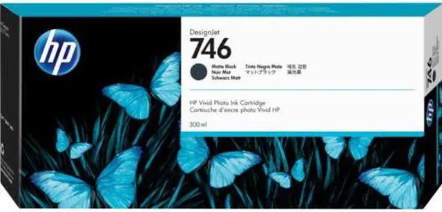 Main image of HP 746 300-ml Matte Black DesignJet Ink Cartridge, P2V83A