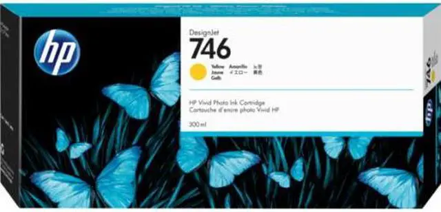 Alt view image 2 of 2 - HP 746 300-ml Yellow DesignJet Ink Cartridge, P2V79A