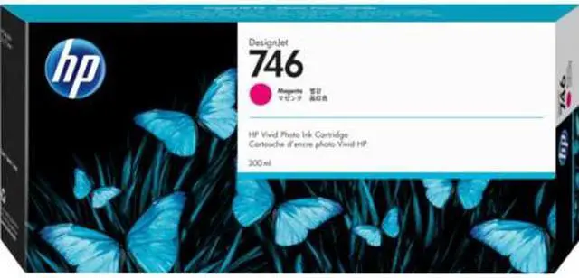 Alt view image 2 of 2 - HP 746 300-ml Magenta DesignJet Ink Cartridge, P2V78A