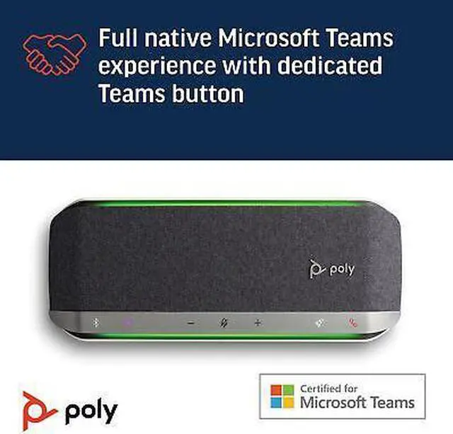 Alt view image 5 of 7 - Poly Sync 40+ Microsoft Teams Certified USB-A USB-C Speakerphone +BT700 USB-A