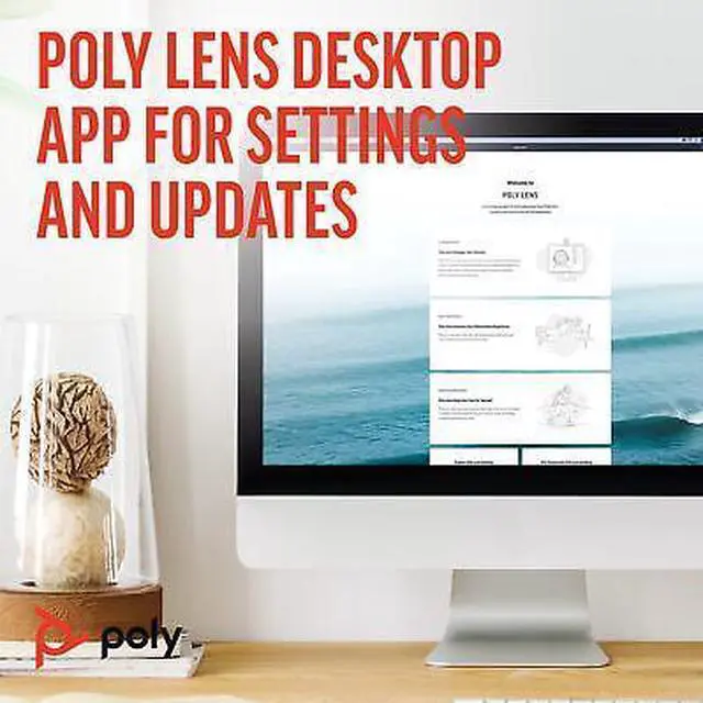 Alt view image 6 of 7 - Poly Sync 40+ Microsoft Teams Certified USB-A USB-C Speakerphone +BT700 USB-A