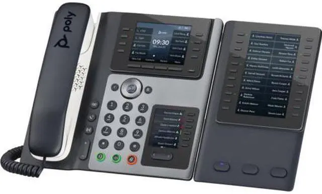 Alt view image 2 of 4 - Poly Edge E450 IP Phone and PoE-enabled
