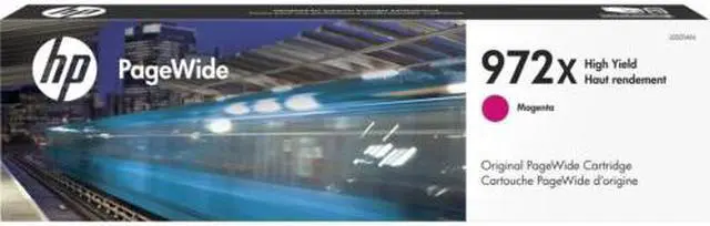 Main image of HP 972X High Yield Magenta Original PageWide Cartridge, ~7,000 pages, L0S01AN