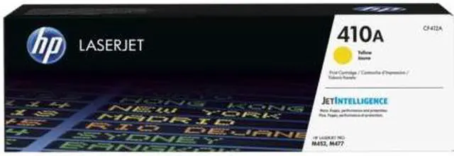 Main image of HP 410A Yellow Original LaserJet Toner Cartridge, ~2,300 pages, CF412A