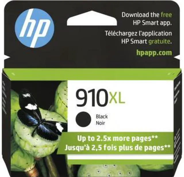 Main image of HP 910XL High Yield Black Original Ink Cartridge, ~825 pages, 3YL65AN#140