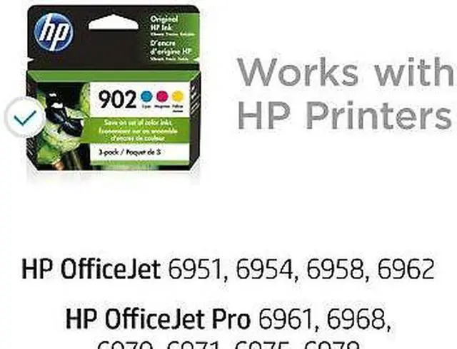 Alt view image 5 of 7 - HP 902 3-pack Cyan/Magenta/Yellow Original Ink Cartridges, Per cartridge: ~315