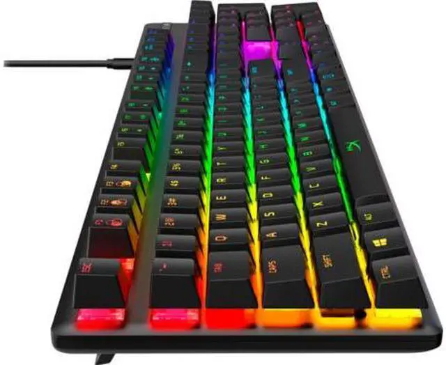 Alt view image 5 of 7 - HyperX Alloy Origins - Mechanical Gaming Keyboard - HX Aqua (US Layout)