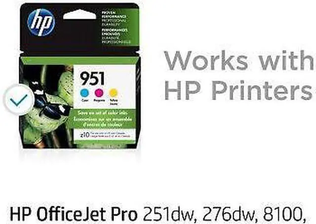 Alt view image 5 of 7 - HP 951 3-pack Cyan/Magenta/Yellow Original Ink Cartridges, Per cartridge: ~700