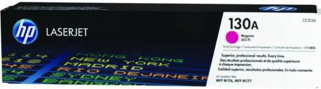 Main image of HP 130A Magenta Original LaserJet Toner Cartridge, ~1,000 pages, CF353A