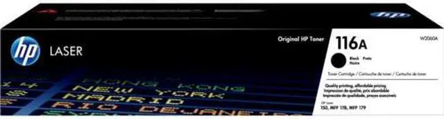 Main image of HP 116A Black Original Laser Toner Cartridge, ~1,000 pages, W2060A