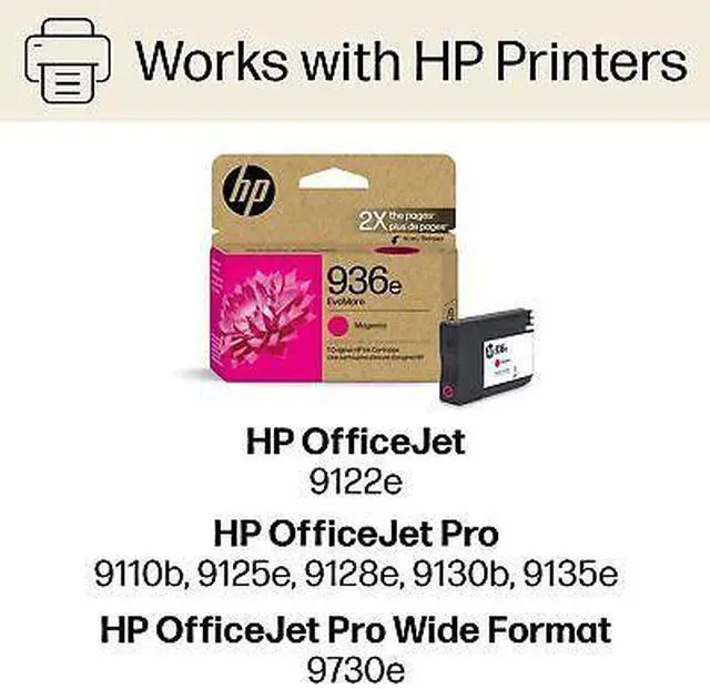 Alt view image 2 of 7 - HP 936e EvoMore Magenta Original Ink Cartridge, 1,650 pages, 4S6V4LN