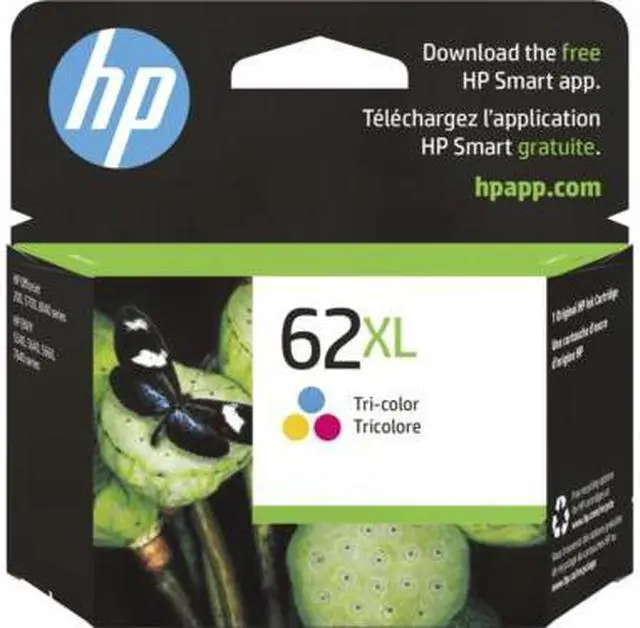 Main image of HP 62XL High Yield Tri-color Original Ink Cartridge, ~415 pages, C2P07AN#140