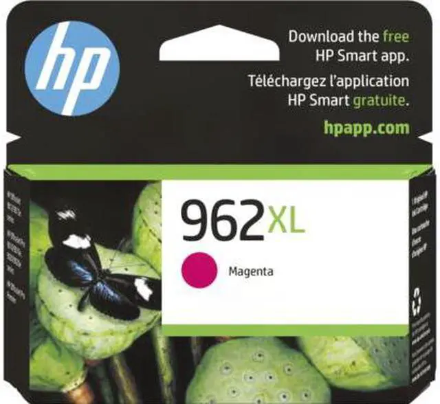 Main image of HP 962XL High Yield Magenta Original Ink Cartridge, ~1,600 pages, 3JA01AN#140