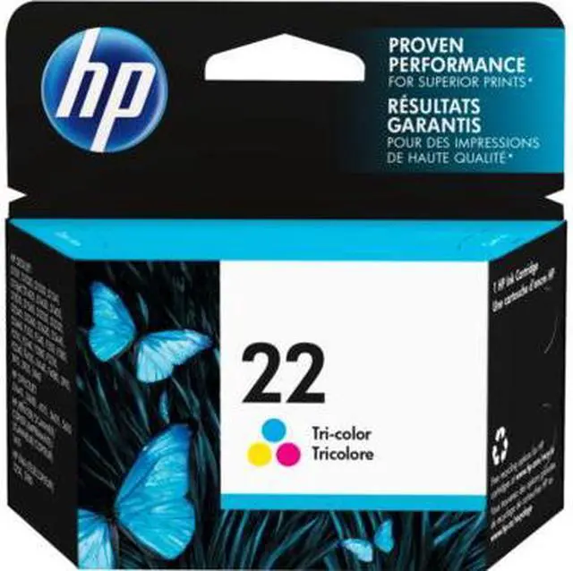 Main image of HP 22 Tri-color Original Ink Cartridge, ~165 pages, C9352AN#140